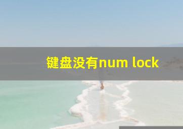 键盘没有num lock